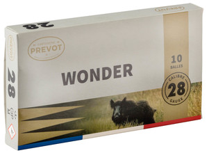 Cartouches Prévot à balle wonder - Cal. 28/70
