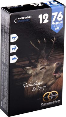 Big game Sauvestre cartridge Magnum - Cal. 12/76