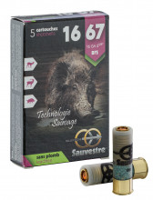 Photo MS416 Sauvestre lead-free BFS large game bullet cartridges - Cal. 16/67