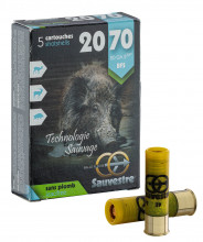 Photo MS420 Sauvestre lead-free BFS large game bullet cartridges - Cal. 20/70