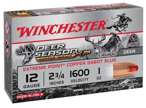 Photo MW3006 Winchester DEER SEASON lead free cartridge - Cal 12/70