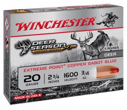 Photo MW3007 Winchester DEER SEASON lead free cartridge - Cal 20/70