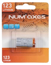 NUM'AXES Pile CR123 Lithium 3V