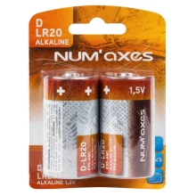 NUM'AXES Piles D LR20 1,5V (x2)