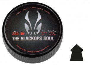 Photo PB304-12 Pointed pellets The Black Ops Soul cal. 22