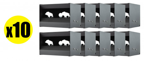 Wild boar silhouettes moving target pack for ...