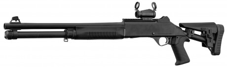 Photo PCKAK321-11 AKSA S4 semi-auto shotgun pack 18.5'' barrel with red dot FALKE S