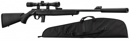 Photo PCKCR201 Pack carabine Mossberg Plinkster synthétique cal. 22 LR