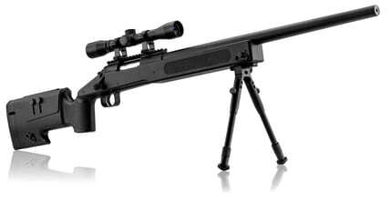 Photo PCKLR1051-Pack sniper type M40 ressort 1. 9j + bi-pied + lunette 4x32