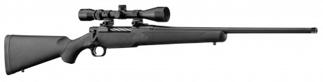 Photo PCKMO2430F-2 Synthetic Mossberg Patriot Pack with Threaded Barrel and 3-12x56 Scope