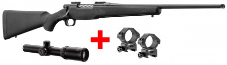 Pack Mossberg Patriot + lunette 1-4x24 + colliers