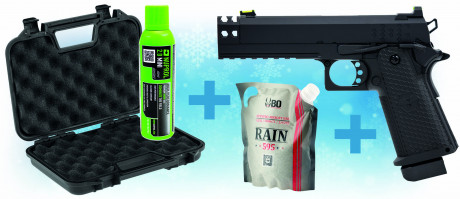 Pack de Noel R9-4 Tan Raven + billes + gaz + mallette