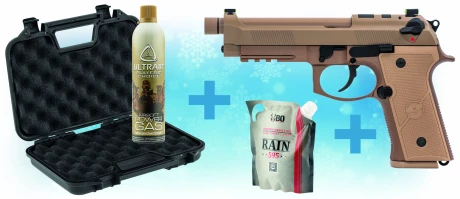 Pack de Noel R9-4 Tan Raven + billes + gaz + mallette