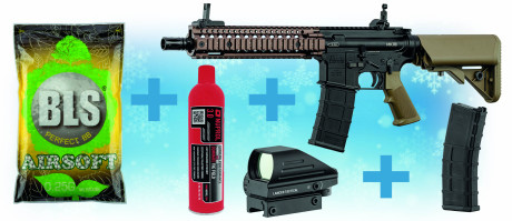 Christmas Pack: GE MK18 GBBR replica + LT red dot ...