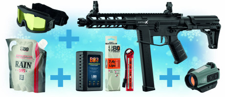 Pack de Noel replique AEG Battle X + point rouge ...