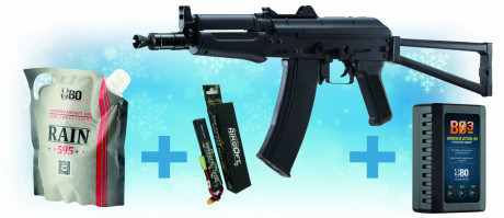 Pack de Noel réplique AEG AK74U + batterie Lipo + ...