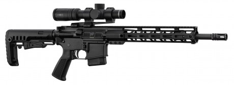 Photo PCKPER110-01 PACK AR15 PERUN ARMS 14.5'' cal 223 Rem rifle + SIGHTMARK Pinnacle 1-6x24 scope with cantilever mount