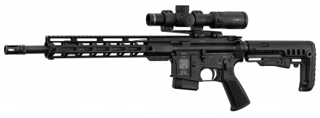 Photo PCKPER110-03 PACK AR15 PERUN ARMS 14.5'' cal 223 Rem rifle + SIGHTMARK Pinnacle 1-6x24 scope with cantilever mount