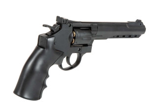 Photo PG1096-02.jpg Révolver airsoft WELL G296C CO2 Full Metal 6 pouces noir