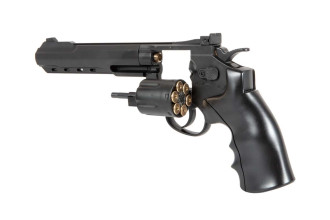 Photo PG1096-05.jpg Révolver airsoft WELL G296C CO2 Full Metal 6 pouces noir