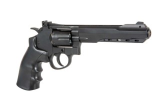 Photo PG1096-06.jpg Révolver airsoft WELL G296C CO2 Full Metal 6 pouces noir
