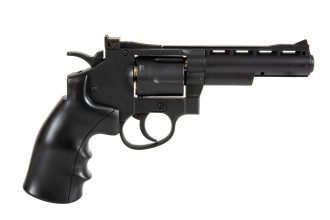Photo PG1097-06.jpg Révolver airsoft WELL G296B CO2 Full Metal 4 pouces noir