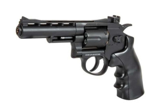 Photo PG1097-08.jpg Révolver airsoft WELL G296B CO2 Full Metal 4 pouces noir