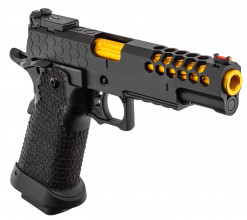 Photo PG1134-06.jpg GBB Hi-Capa 5.1 Black/Gold Golden Eagle Replica