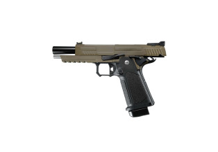 Photo PG2070T-02.jpg ARCTURUS Pistolet GBB Vanguard 5'' Hi-Capa BLK/TAN