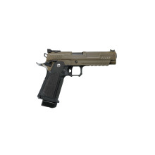 Photo PG2070T-03.jpg ARCTURUS Pistolet GBB Vanguard 5'' Hi-Capa BLK/TAN