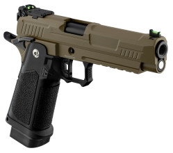Photo PG2070T-22.jpg ARCTURUS Pistolet GBB Vanguard 5'' Hi-Capa BLK/TAN