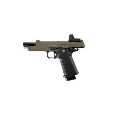 Photo PG2070TR-02.jpg ARCTURUS Pistolet GBB Vanguard 5'' RDS BLK/TAN