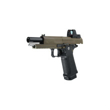 Photo PG2070TR-06.jpg ARCTURUS Pistolet GBB Vanguard 5'' RDS BLK/TAN