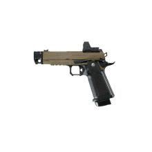 Photo PG2072TR-01.jpg ARCTURUS Pistolet GBB Vanguard 4.3'' RDS Comp BLK/TAN