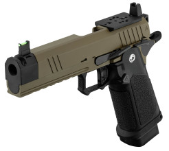 Photo PG2078-21.jpg ARCTURUS Tempest 4.3'' Hi-Capa GBB DG™ DUTY GRADE BLK/TAN Optic Ready