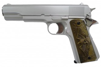 GNB Gas 1911 pistol 0.5J silver
