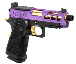 Photo PG9012-01.jpg Pistolet Airsoft GBB Stryk Hi-Capa 4.3 violet/or Lancer Tactical
