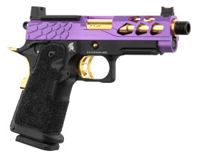 Photo PG9012-02.jpg Pistolet Airsoft GBB Stryk Hi-Capa 4.3 violet/or Lancer Tactical