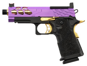 Photo PG9012-05.jpg Pistolet Airsoft GBB Stryk Hi-Capa 4.3 violet/or Lancer Tactical