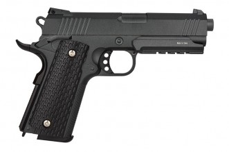 Photo PR9011-1 Réplique pistolet à ressort Galaxy G25 M1911 MEU full metal 0,5J