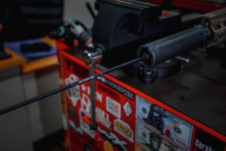 Photo PU005-04.jpg GUN POWER TOOL Tige Nettoyage Télescopique Alu