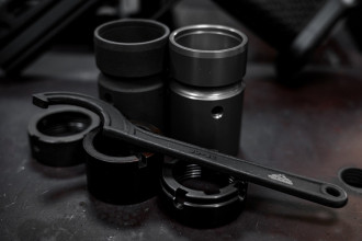 Photo PU006-09.jpg GUN POWER TOOL Clé Crochet Castle Nut AR15