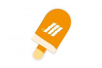 'Orange Ice Cream' Monk sticker