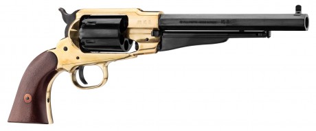 Photo RE441-1 Revolver Remington 1858 brass Pietta