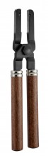Wooden handle pliers for steel mold