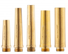 Pouring spouts for powder pears