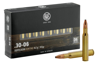 RWS 30-06 Springfield Double noyau DK 165 gr / 10.7 g