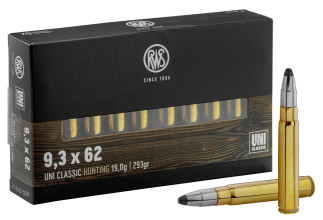 RWS 9.3x62 UNI Classic 293 gr / 19 g