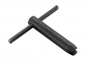 Long chimney key for rifles with chimney door
