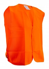 High visibility orange tracking vest